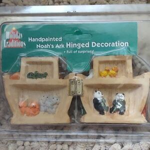 New Holiday Traditions Noah's Ark with Animals Elephants Pandas Nursery Decor‎